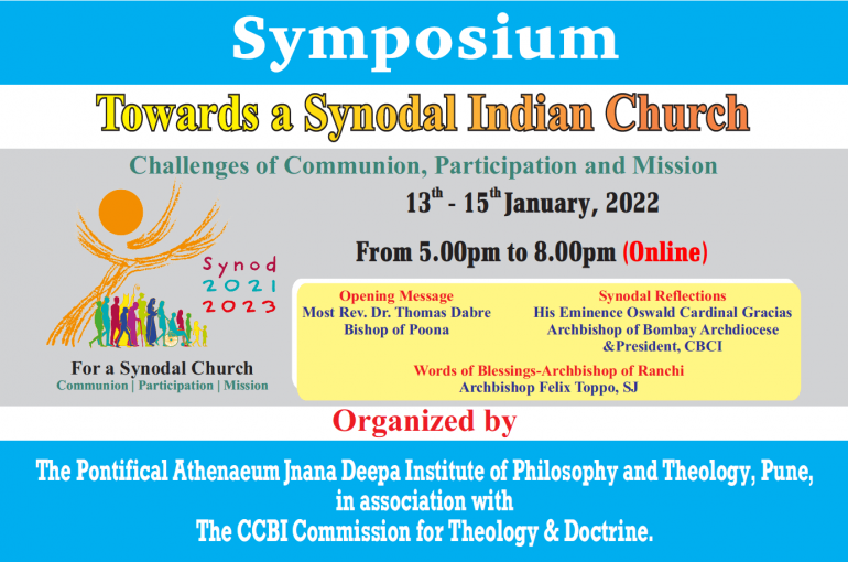 Pontifical Institute Indian Bishops To Organize Symposium On Synod RVA   Synodal Indian Church 