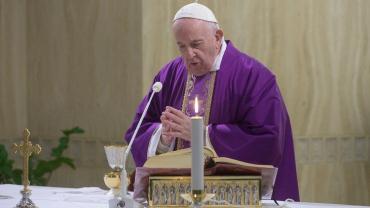 Pope celebrates live-broadcast Mass